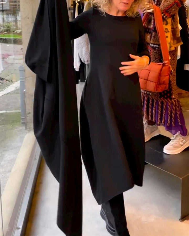 MORIAH | MIDI DRESS WITH POCKETS