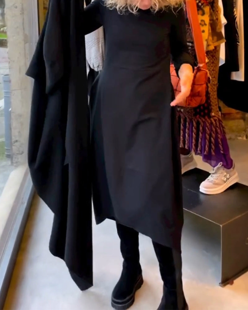 MORIAH | MIDI DRESS WITH POCKETS