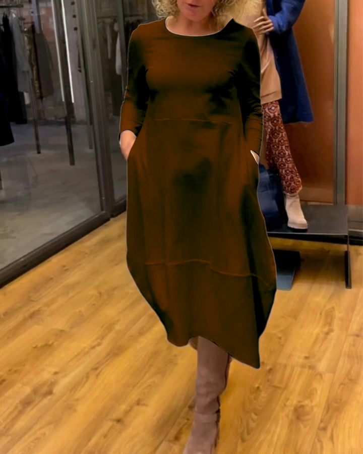 MORIAH | MIDI DRESS WITH POCKETS