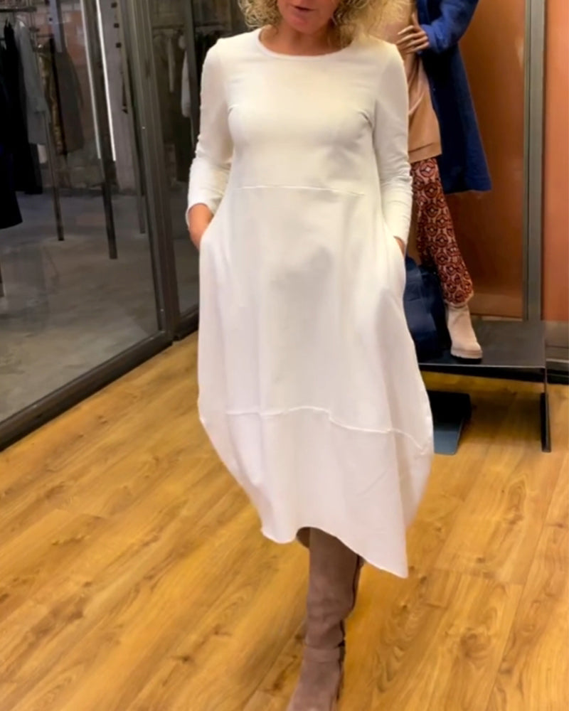 MORIAH | MIDI DRESS WITH POCKETS