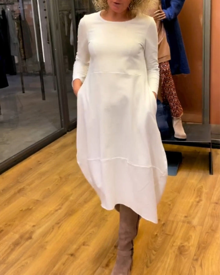 MORIAH | MIDI DRESS WITH POCKETS