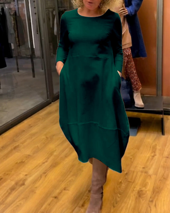 MORIAH | MIDI DRESS WITH POCKETS