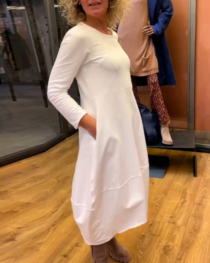 MORIAH | MIDI DRESS WITH POCKETS
