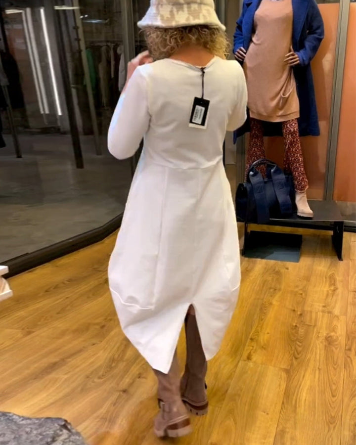 MORIAH | MIDI DRESS WITH POCKETS