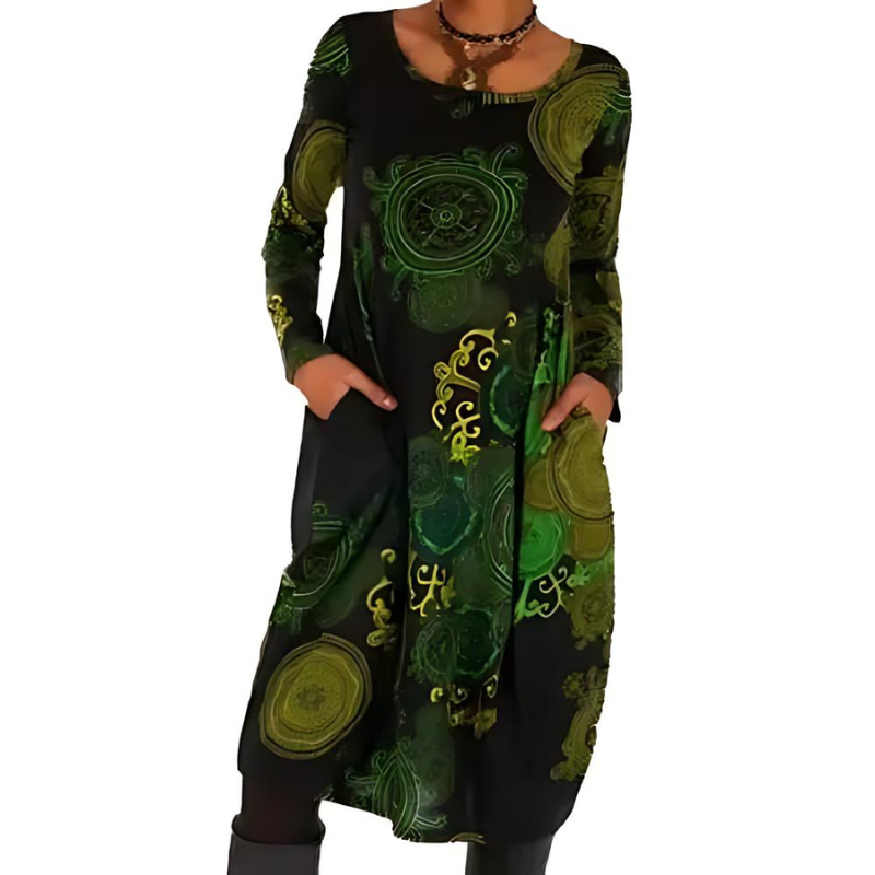 BRIONY | ELEGANT PRINTED DRESS