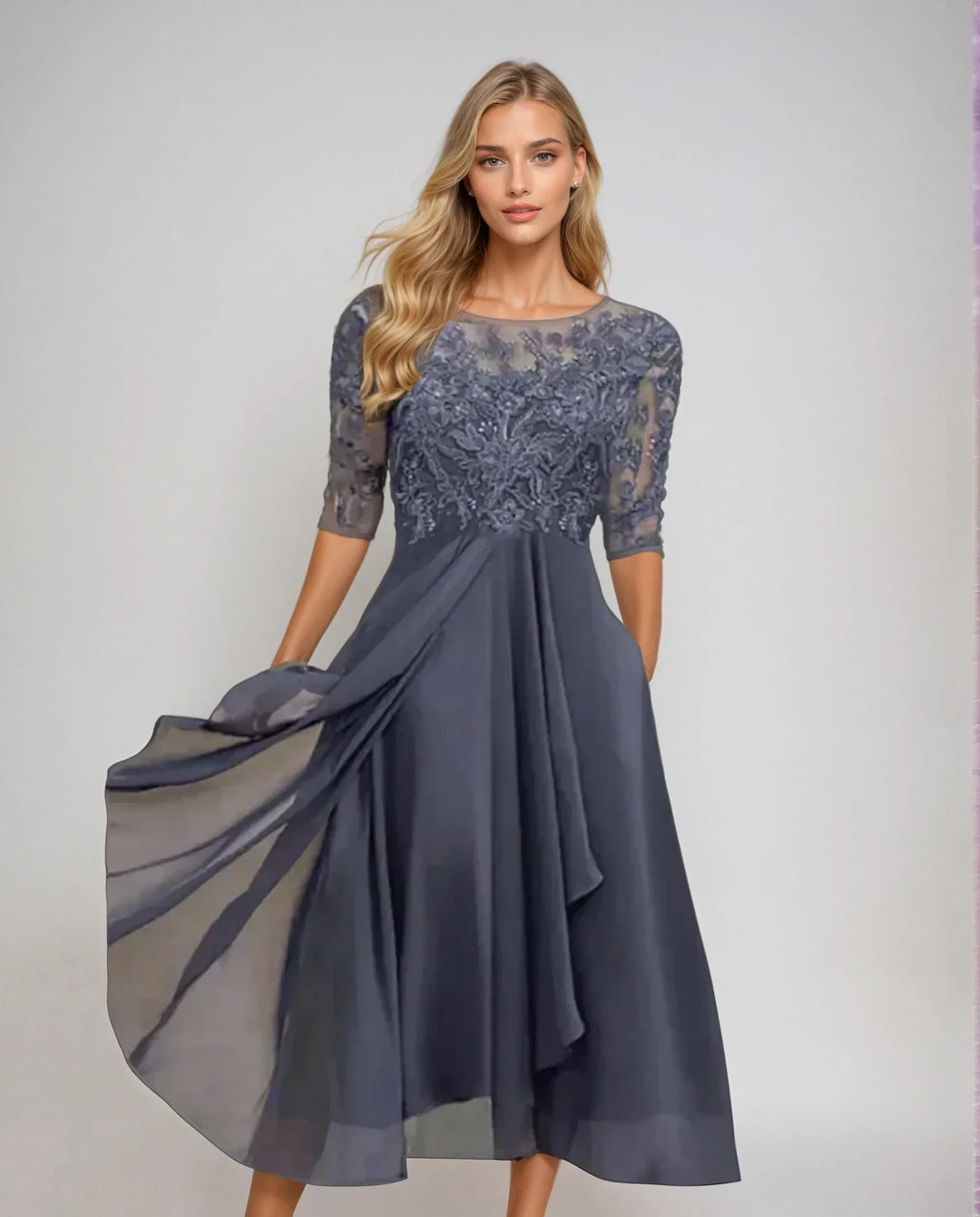 KENNEDY | GRACEFUL DETAILED FLOWING DRESS