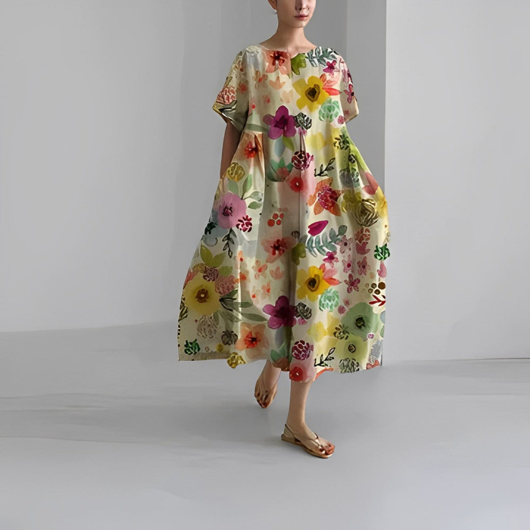 MERLYNN | COMFORTABLE FLORAL DRESS
