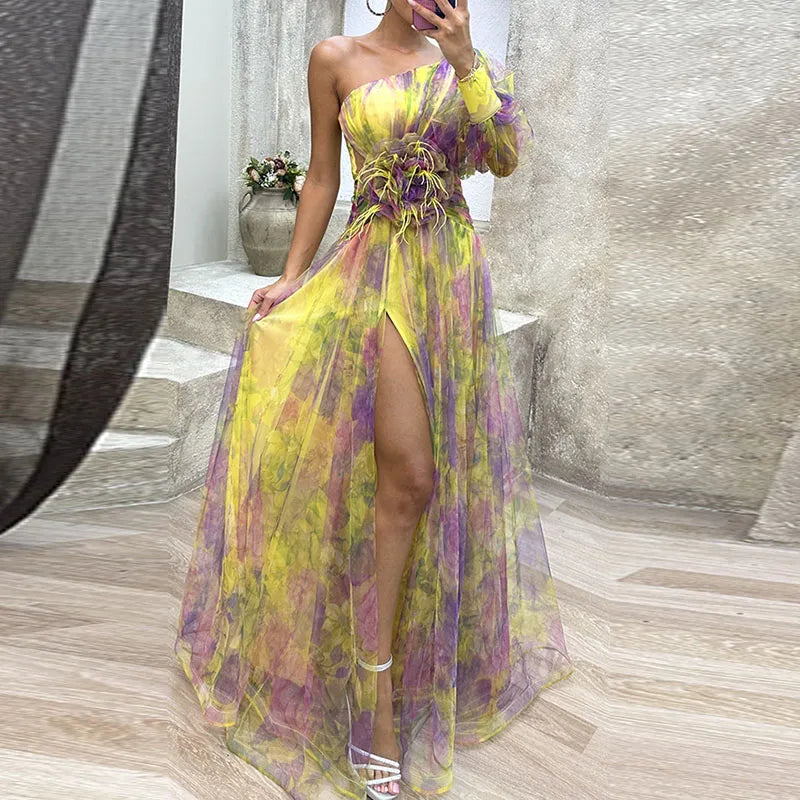 PHILENA | LONG COLOURFUL DRESS