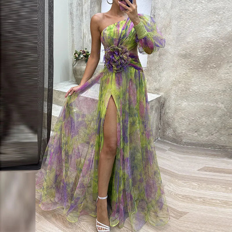 PHILENA | LONG COLOURFUL DRESS