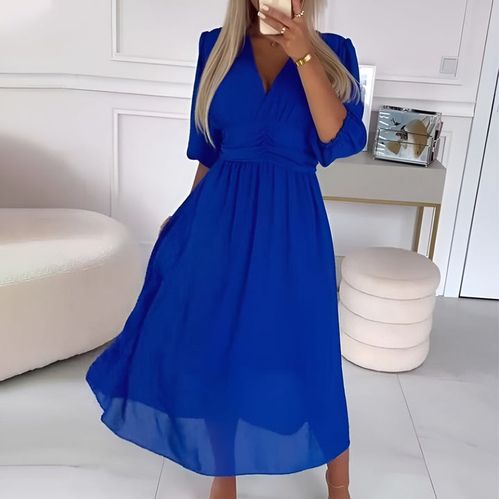 BEATRIZE | LIGHT & ELEGANT SILKY CHIFFON DRESS