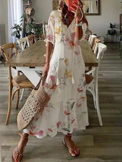 ROSY | BOHO TUMMY COVERAGE DRESS