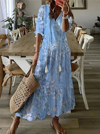 ROSY | BOHO TUMMY COVERAGE DRESS