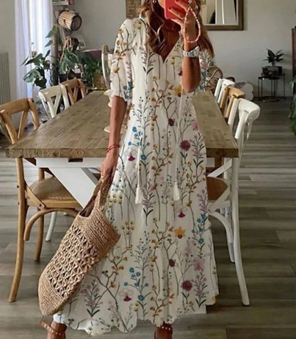 ROSY | BOHO TUMMY COVERAGE DRESS