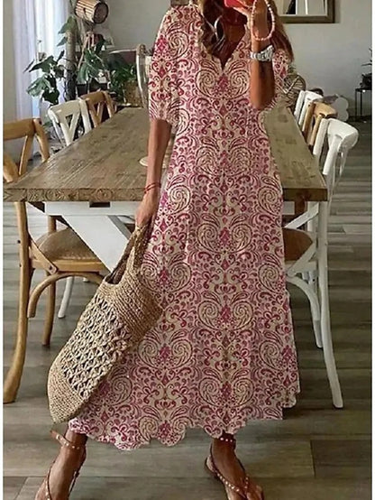 ROSY | BOHO TUMMY COVERAGE DRESS